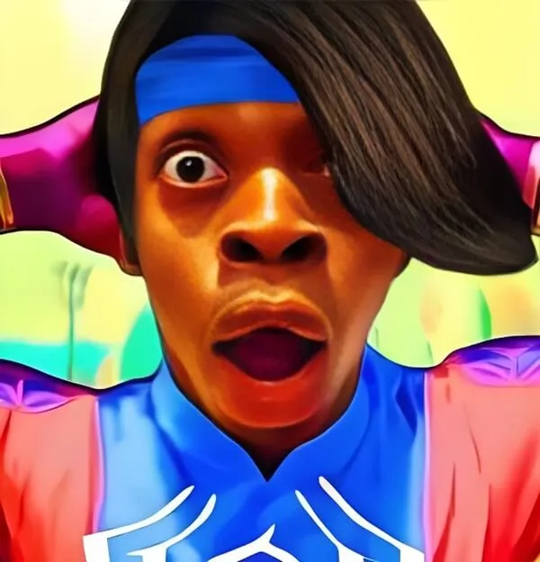 Meme anh da đen hình màu ôm đầu hoảng hốt bá cháy