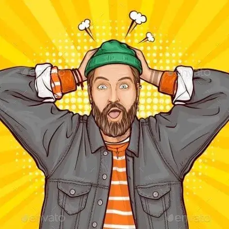 Hình ảnh ôm đầu ngạc nhiên thú vị