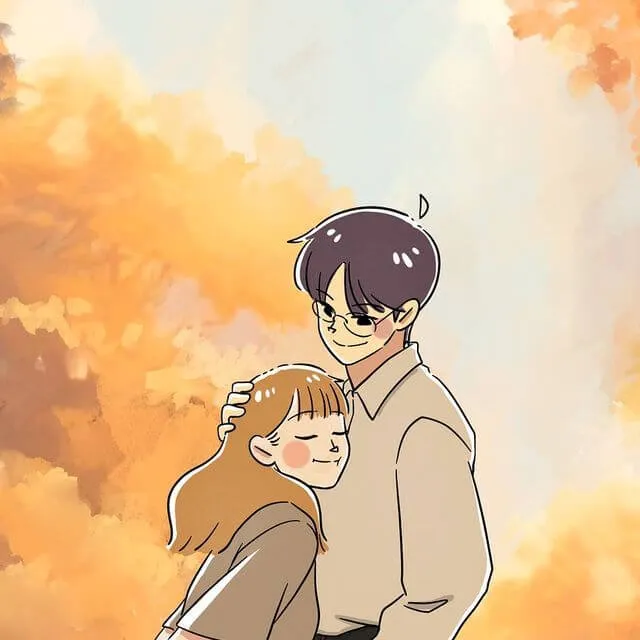 Meme hài hước ôm người yêu đầy tình cảm ngọt ngào