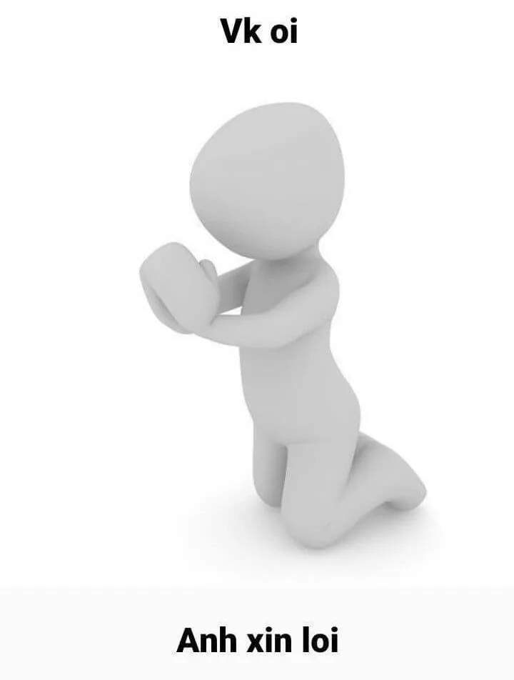 Ảnh chế xin lỗi đáng yêu, khiến ai cũng mỉm cười.