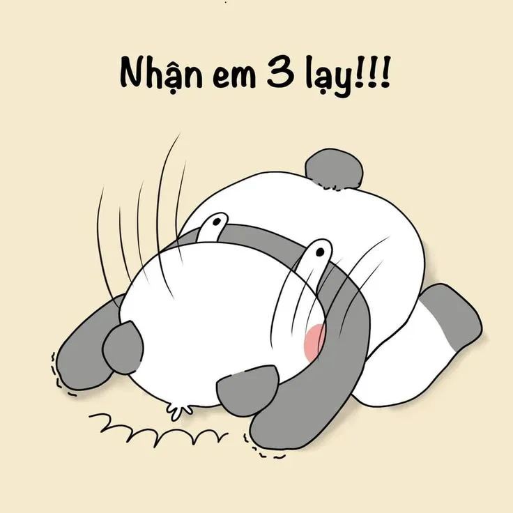 Gấu trúc quỳ lạy 3 lạy để nhận lỗi