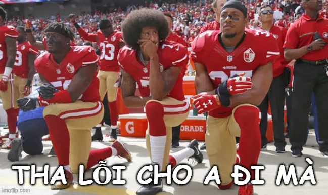 Hình chế quỳ gối đầy bi kịch nhưng lại đáng yêu.