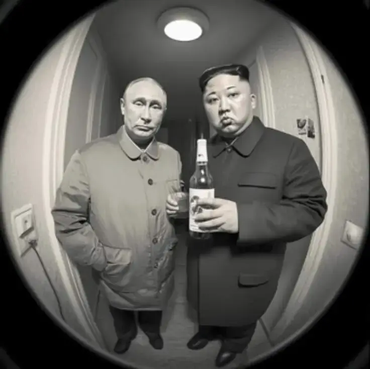 Putin và Kim Jong Un đến cửa nhà rủ bạn đi nhậu