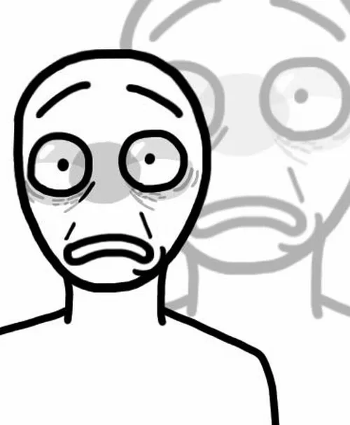 Ảnh troll người que hết hồn, miệng há ra không nói nổi.