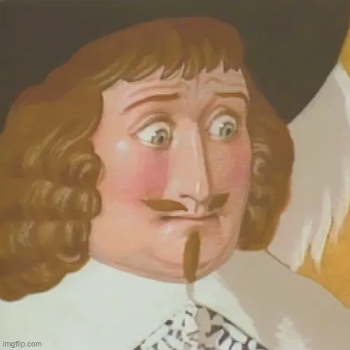 Hình troll sợ phát khóc, mặt méo xệch.