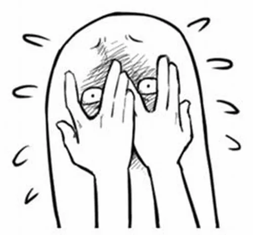 Hình chế sợ vãi linh hồn, biểu cảm đơ toàn tập.