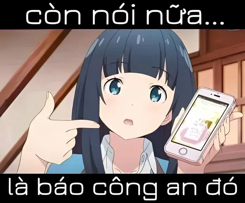 Meme tao báo công an anime