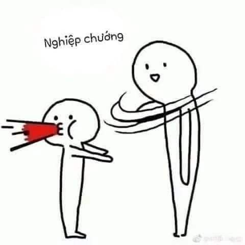 Hình tát thẳng má cực lầy, hợp trend mạng xã hội.