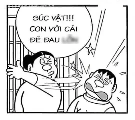 Ảnh chế Doremon mẹ tát Chaien