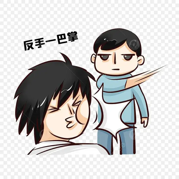 Ảnh tát vào mặt giả vờ nhưng cực buồn cười.