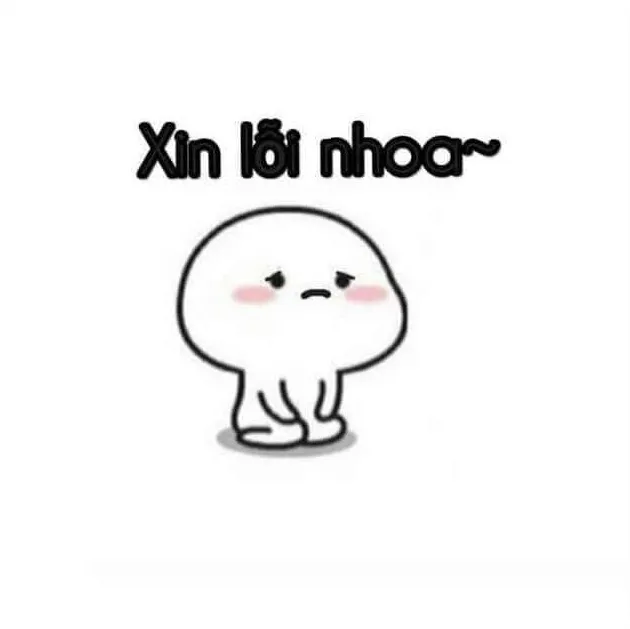 Meme troll nhận lỗi pha chút xấu hổ nhưng vẫn dễ mến
