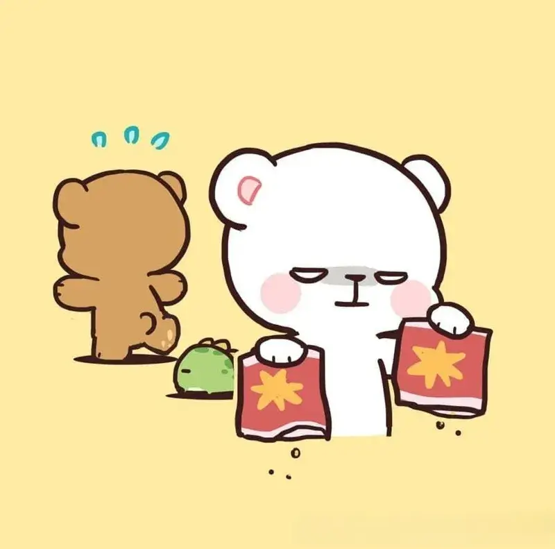 Biểu cảm chán chường, nhìn hờn dỗi.