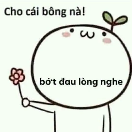 Lời dỗ dành ngọt ngào làm nỗi buồn dịu lại.