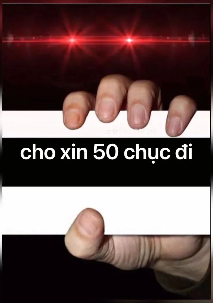 Meme xin tiền 50 ngàn