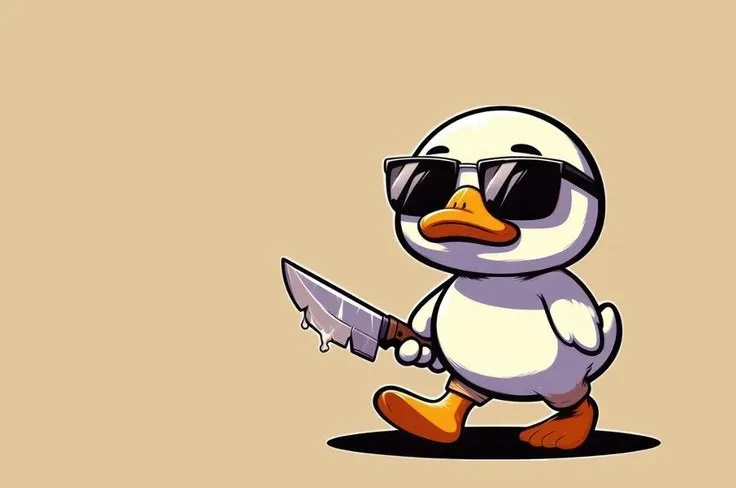 Bộ sưu tập ảnh meme vịt cầm dao nhây bựa từ Selfish Meme độc quyền