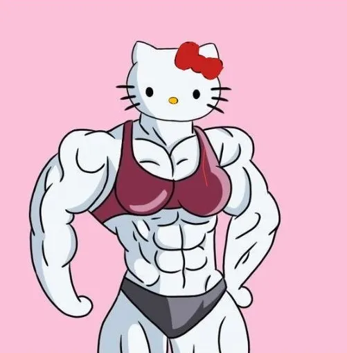 Trọn bộ Meme Hello Kitty cơ bắp phiên bản Việt hóa cực kỳ sáng tạo và độc đáo
