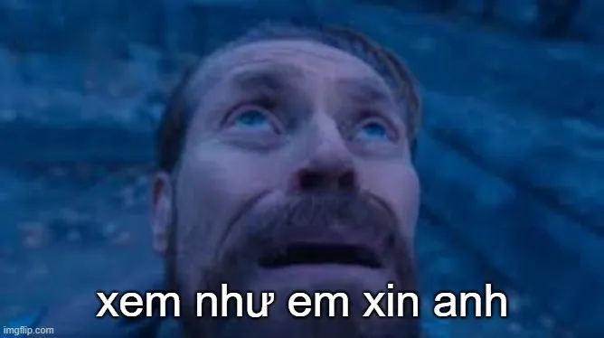 Ảnh chế quỳ lạy van xin thần thái