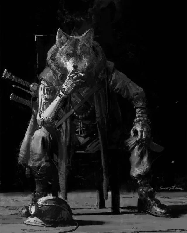 Biểu cảm sói lạnh lùng, khí chất bí hiểm.