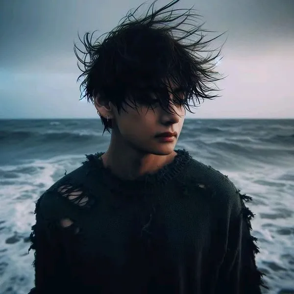 Avatar người con trai ngầu nhìn xa mờ