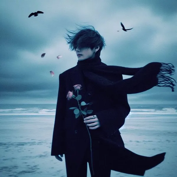 Avatar người con trai lạnh lẽo pha ánh tím