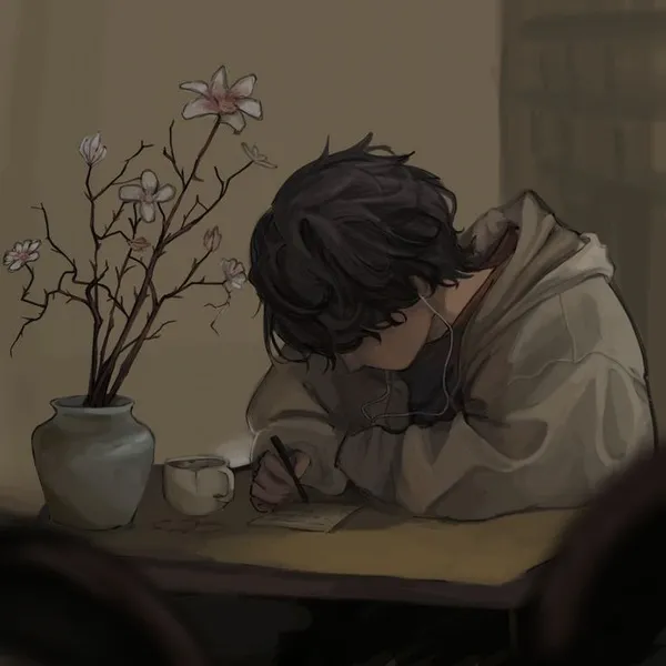 Hình đại diện anh bạn buồn pha nét cute