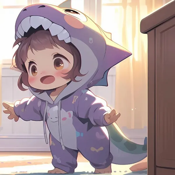 Avatar đôi chibi dễ cưng tươi sáng