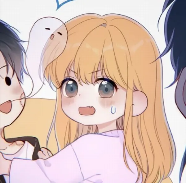 Hình đại diện chibi cặp tươi vui