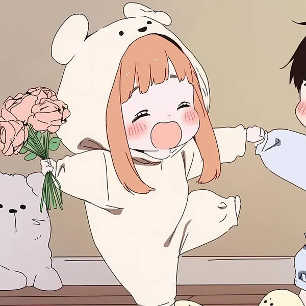 Ảnh đại diện cặp chibi pastel nhẹ nhàng