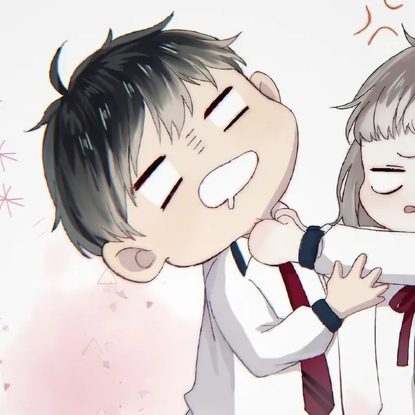 Ảnh đại diện đôi chibi vui tươi dễ thương