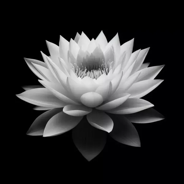 Hình đại diện hoa sen trắng đơn giản