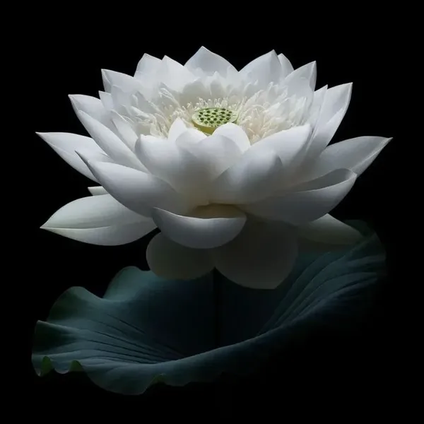 Ảnh hiển thị hoa sen trắng Facebook