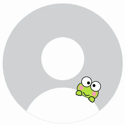 Hình avatar cute trắng có gấu xanh