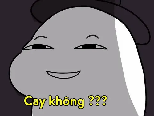 Meme chế nụ cười gượng thể hiện sự tức tối nhẹ