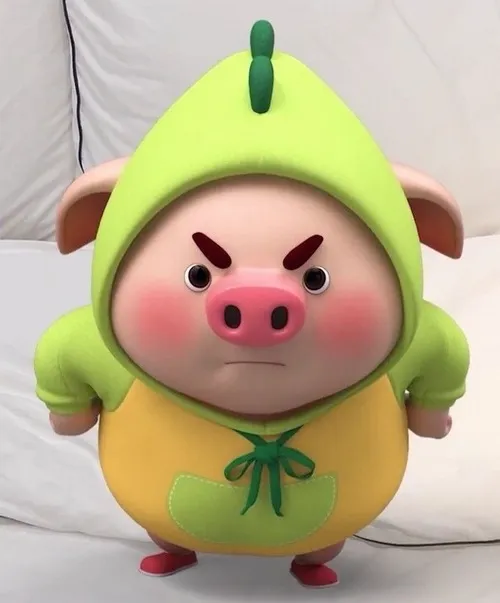 Hình troll con heo đang cầu xin ăn thêm