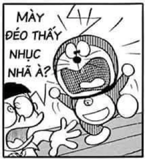 Meme Doraemon cười khẩy như hiểu hết