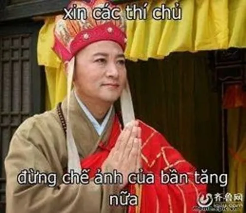 Hình troll Đường Tăng nhăn nhó hết chịu nổi