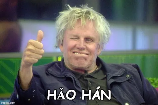 Ảnh chế hảo hán nét mặt căng cứng