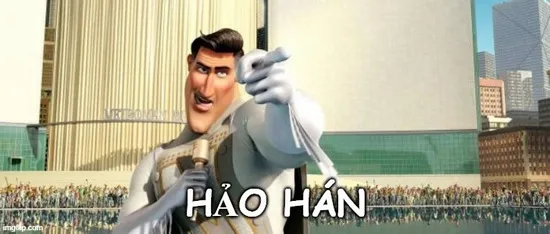 Ảnh hài hảo hán thần thái căng thẳng