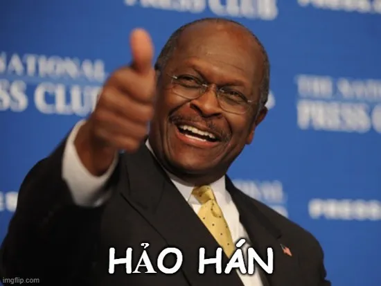 Ảnh chế hảo hán nét mặt hăng hái