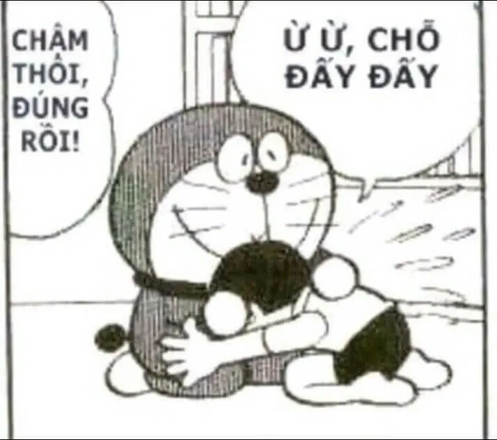 Hình troll Nobita cà khịa Doreamon ngầu