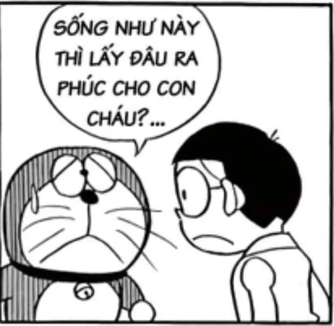 Meme Doraemon phán câu xanh rờn luôn
