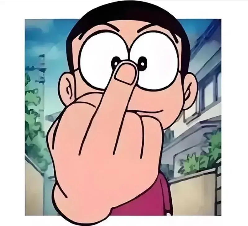 Khoảnh khắc Nobita giơ ngón tay thối cực buồn cười