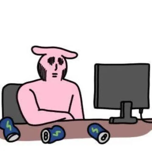 Hình chế vui thỏ hồng chảy nước miếng vì món ngon