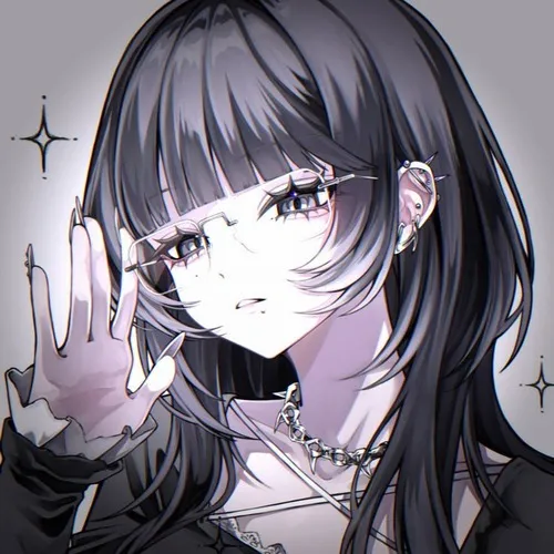 Hình đại diện Tiktok anime nữ ánh nhìn nghiêm nghị