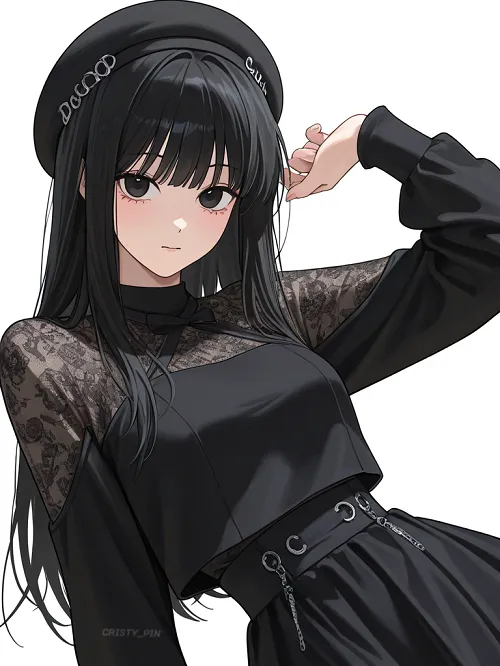 Ảnh đại diện anime thiếu nữ lạnh, tóc bay nhẹ