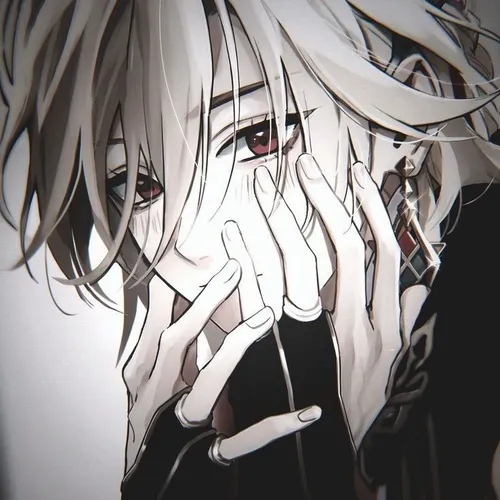 Ảnh trang cá nhân anime nữ lạnh, nền đen khói