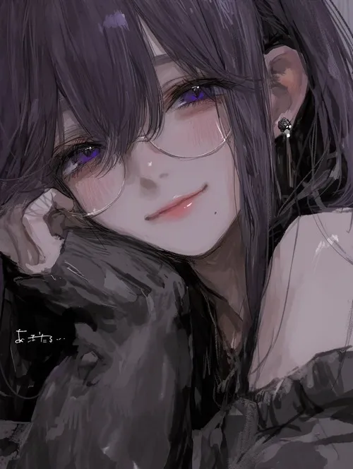 Ảnh cá nhân anime thiếu nữ ánh lam tím