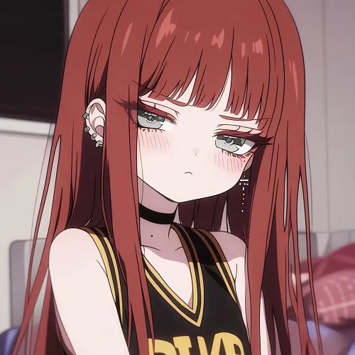 Ảnh đại diện anime nữ chiến binh lạnh viền xanh