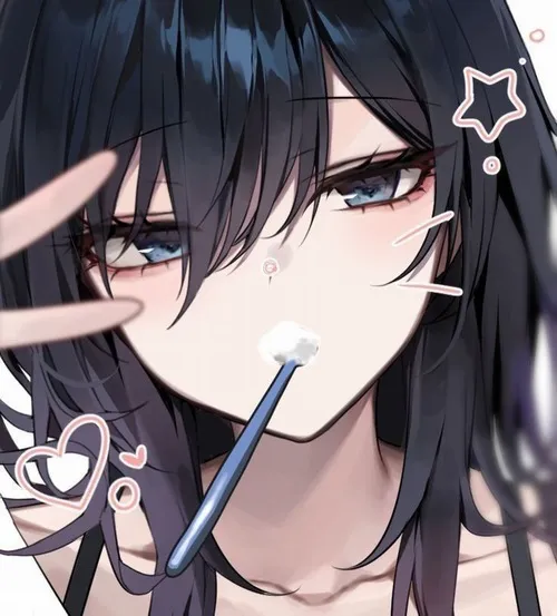 Ảnh profile Threads anime nàng lạnh, ánh tím sáng