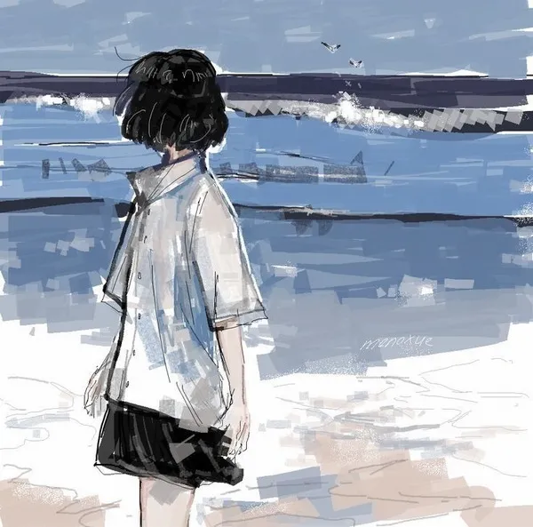 Ảnh profile buồn dịu, ánh nhìn xa xăm